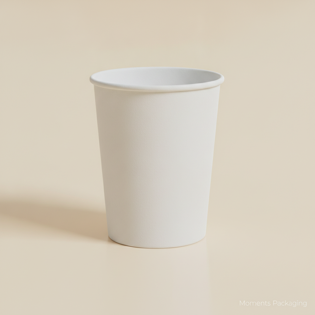 DFAC 8oz Single Wall Plain White Cup