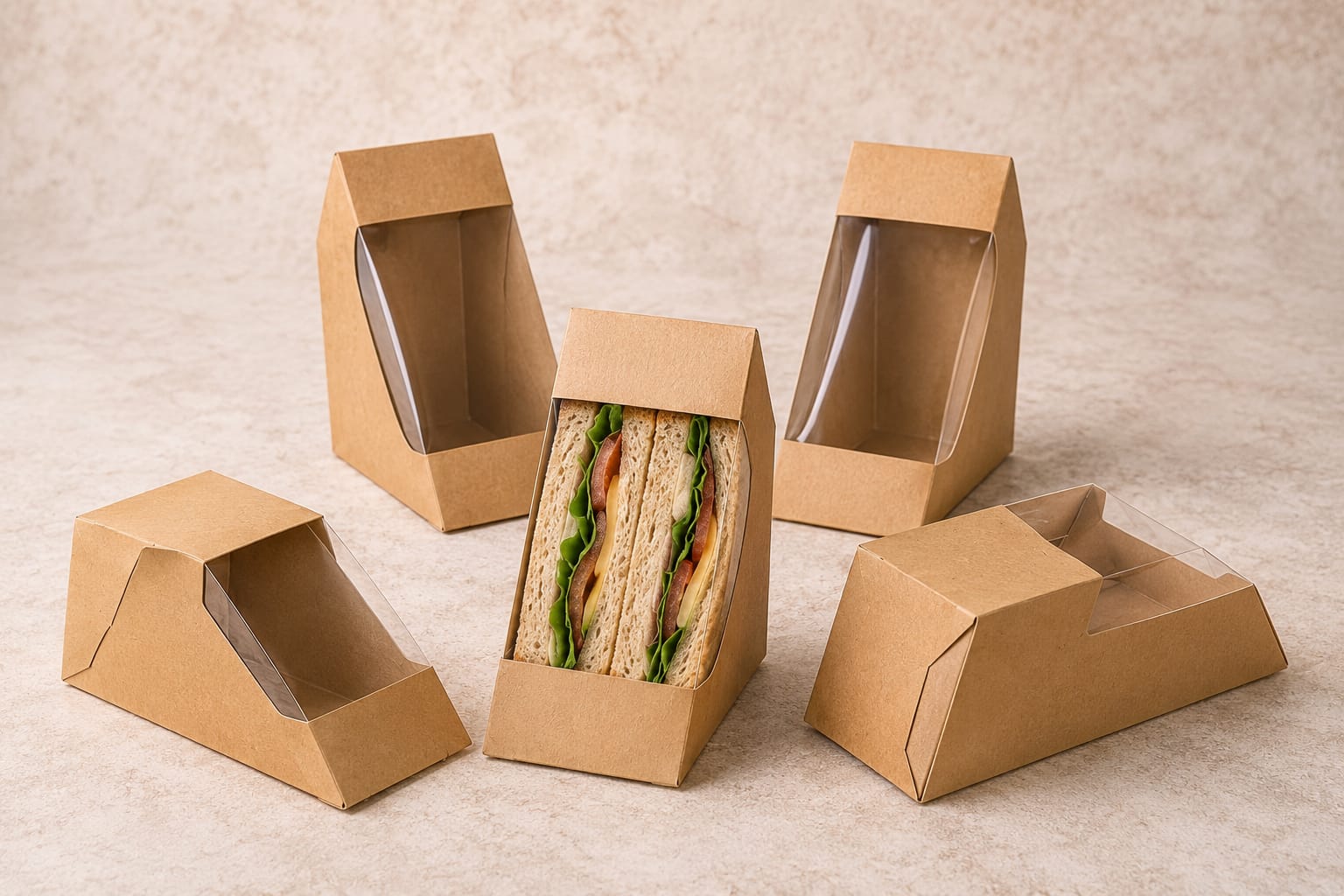 Tech Plain Double Sandwich Box