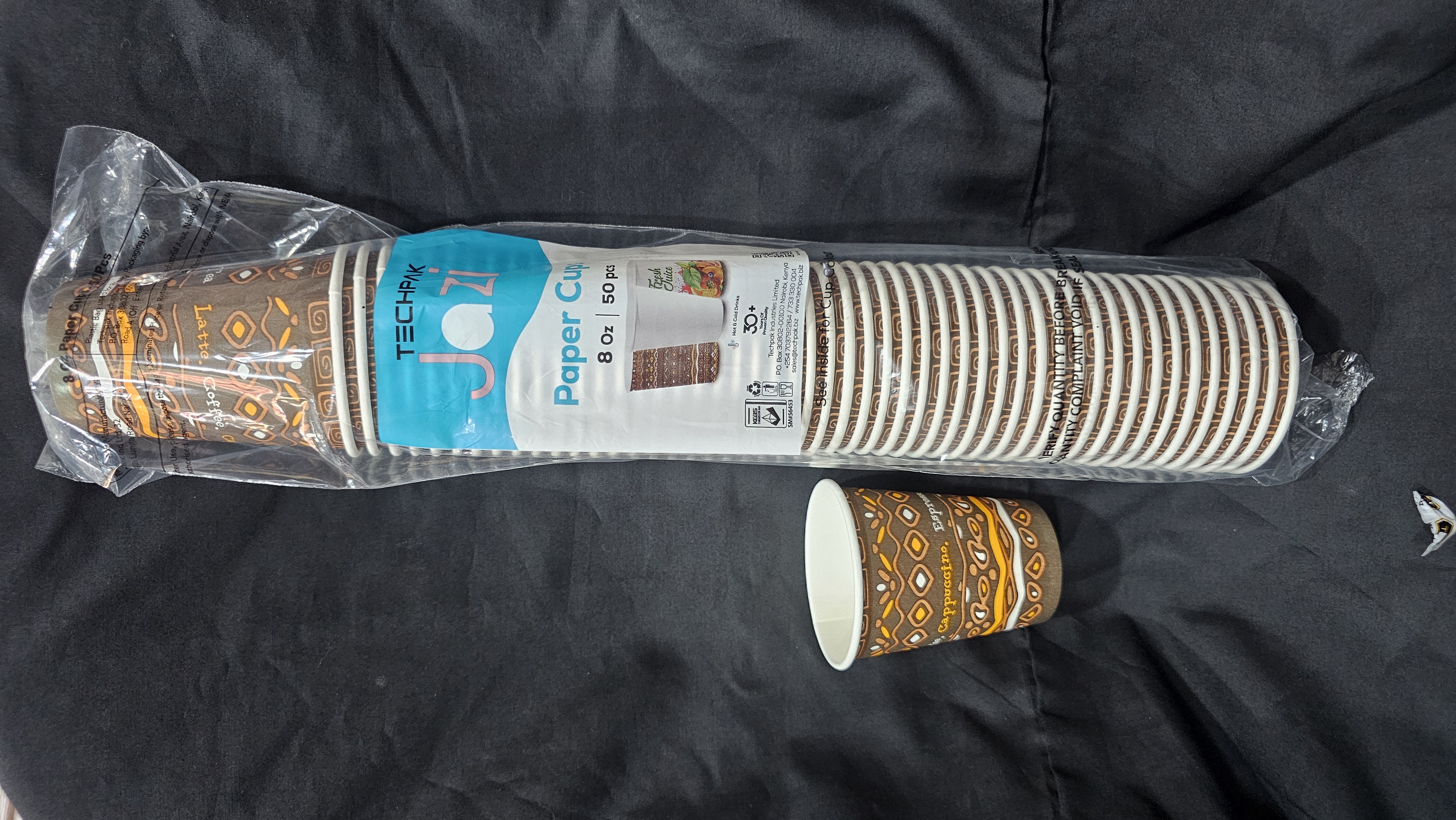 Tech 8oz Single Wall Printed Cup
