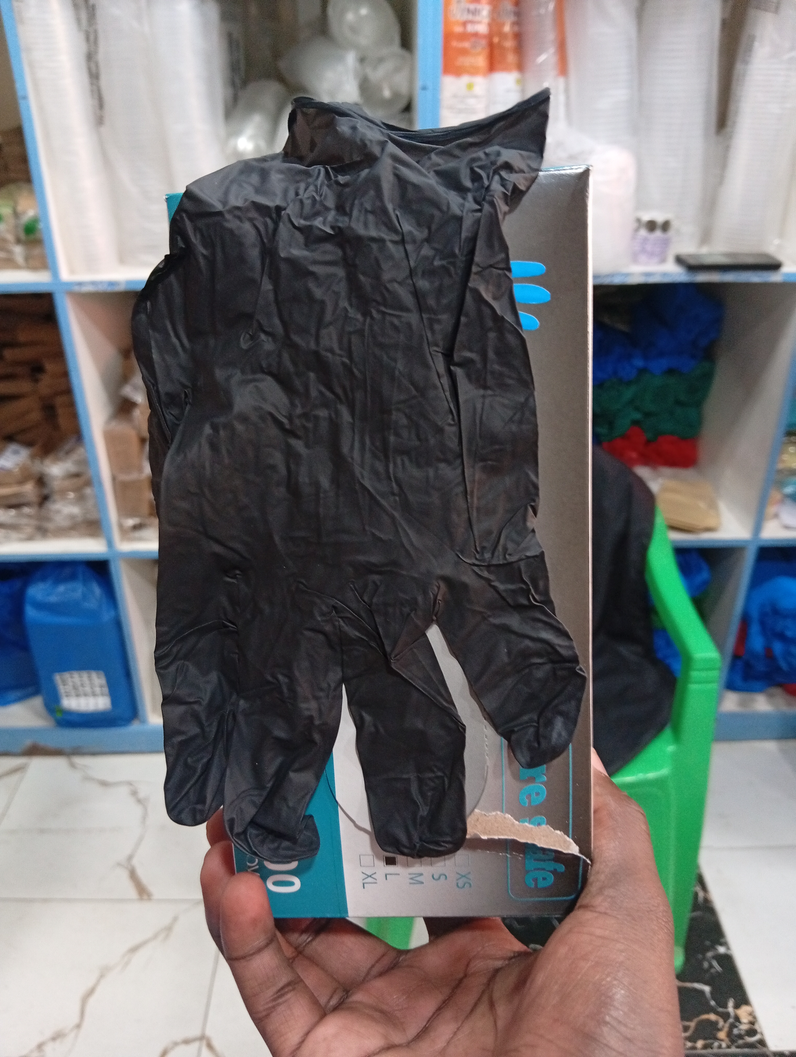 Midatex Nitrile Black Gloves