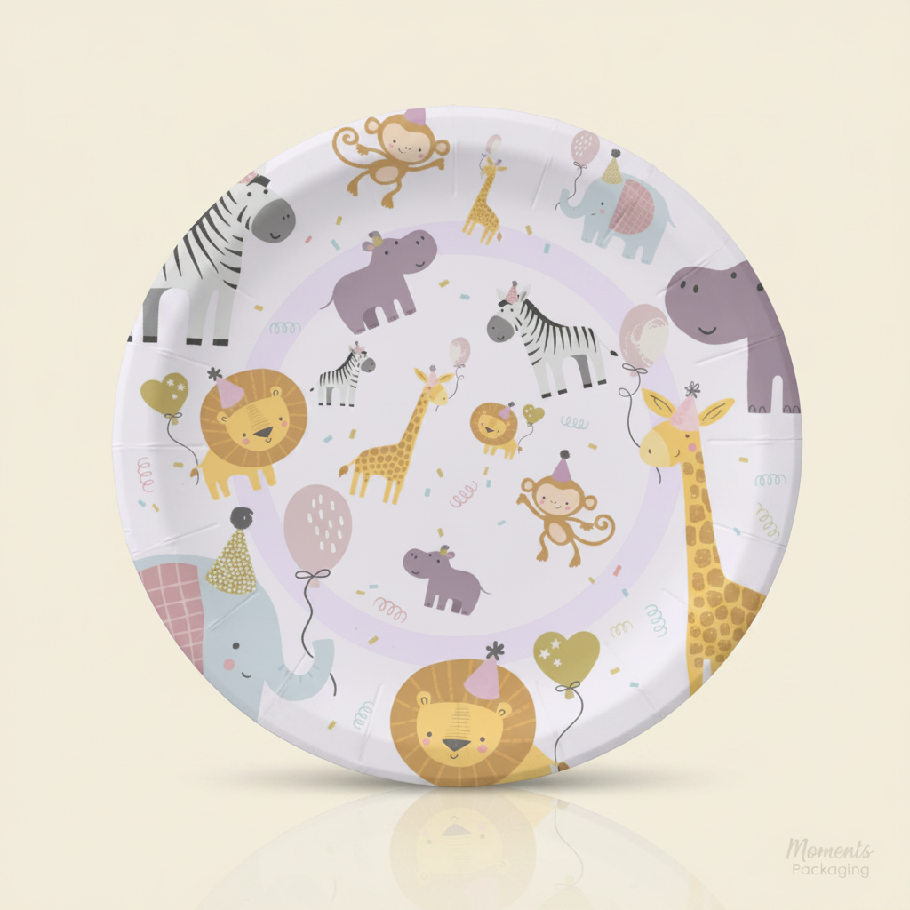 Tech 7.5INCH Paper Plate Animal Jungle