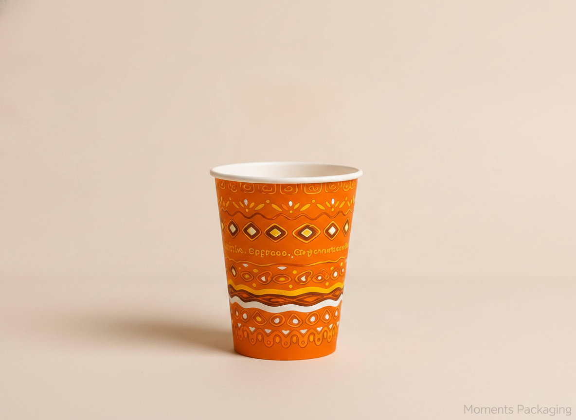 Tech 12OZ Single Wall Printed Orange