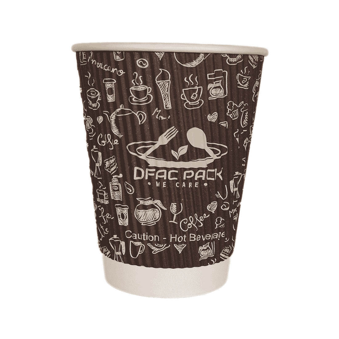 Df Ripple 12OZ Printed Ppr Cup
