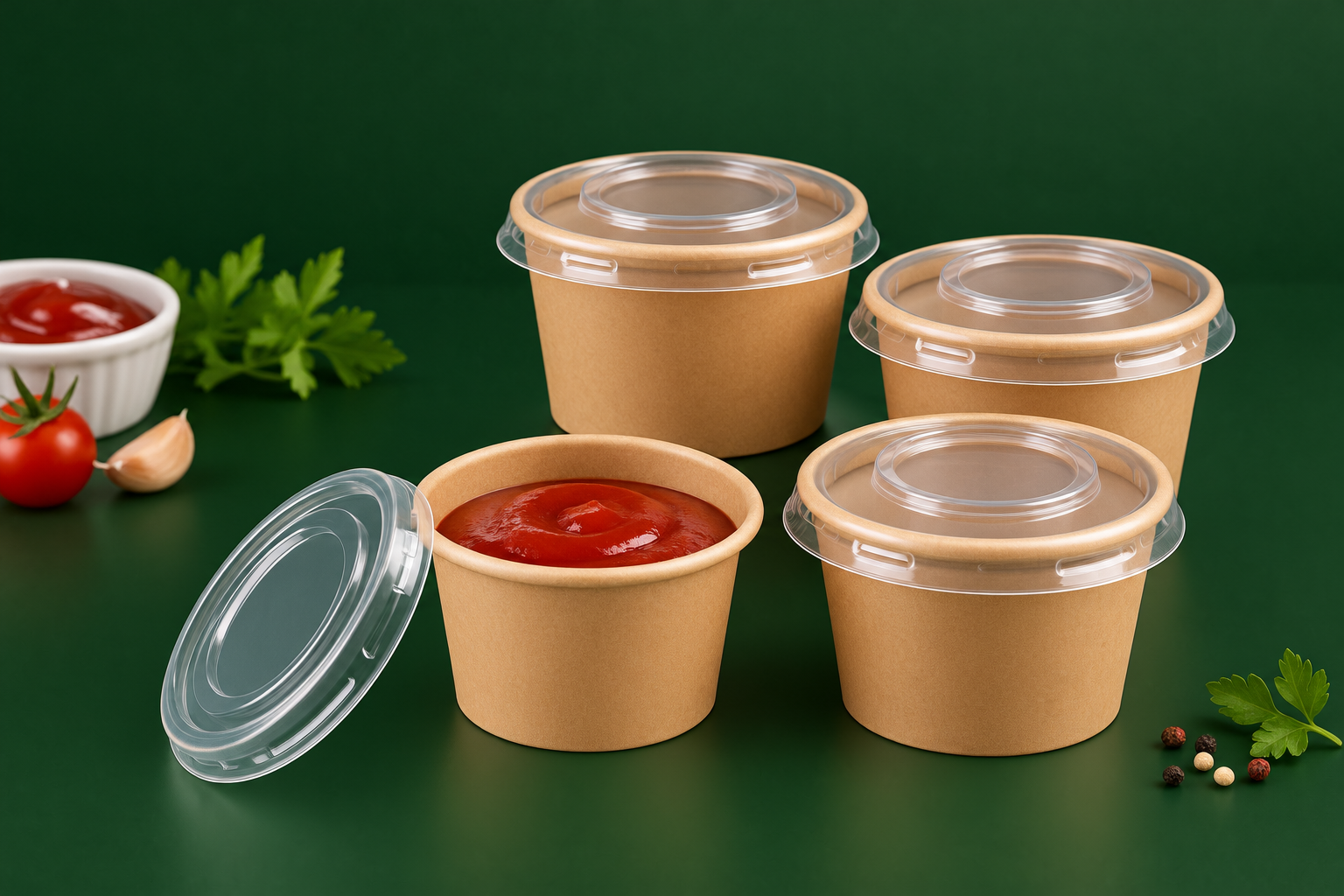 Pan 1OZ Sauce Kraft Cup