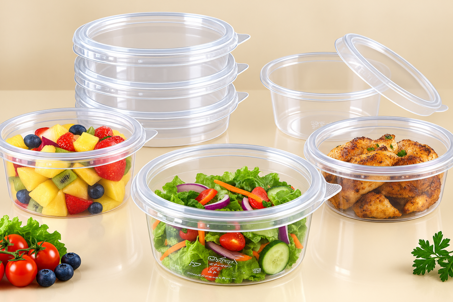 XPRO 120/250ml Clear Container + Lid