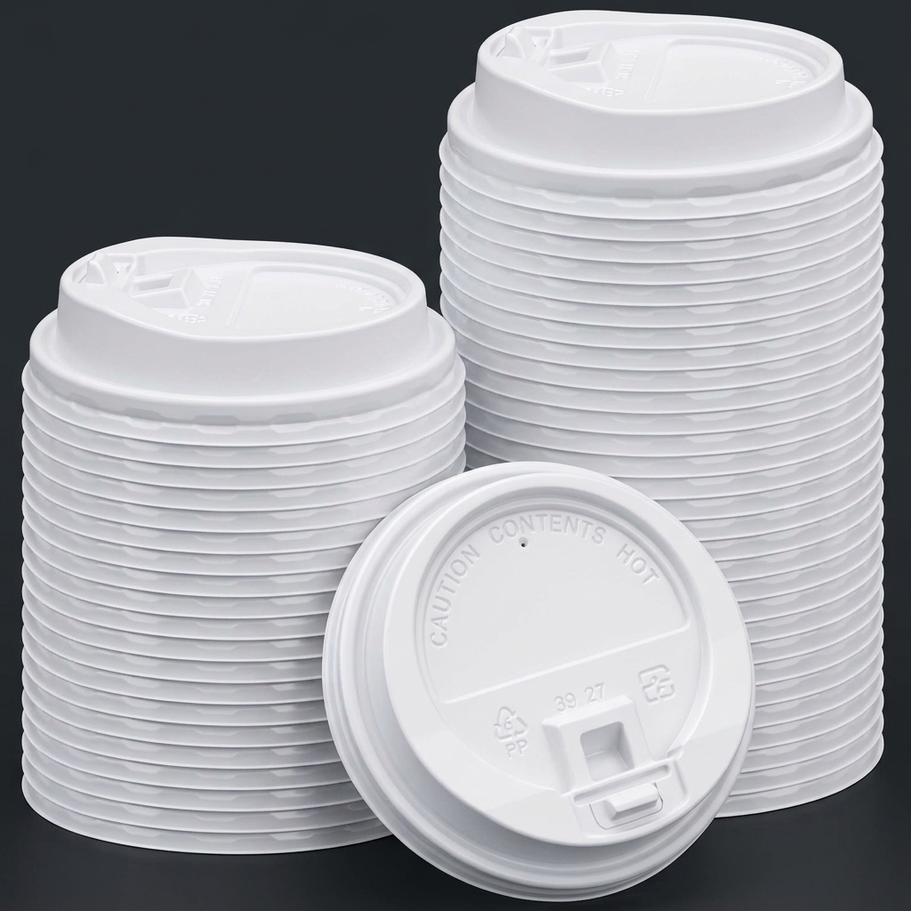 Tech 12oz White Lids