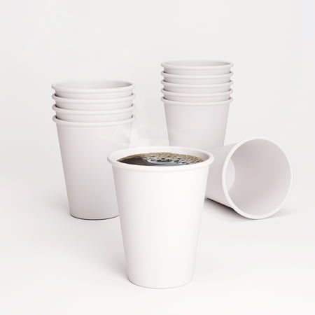 Tech 12oz Single Wall White Cup