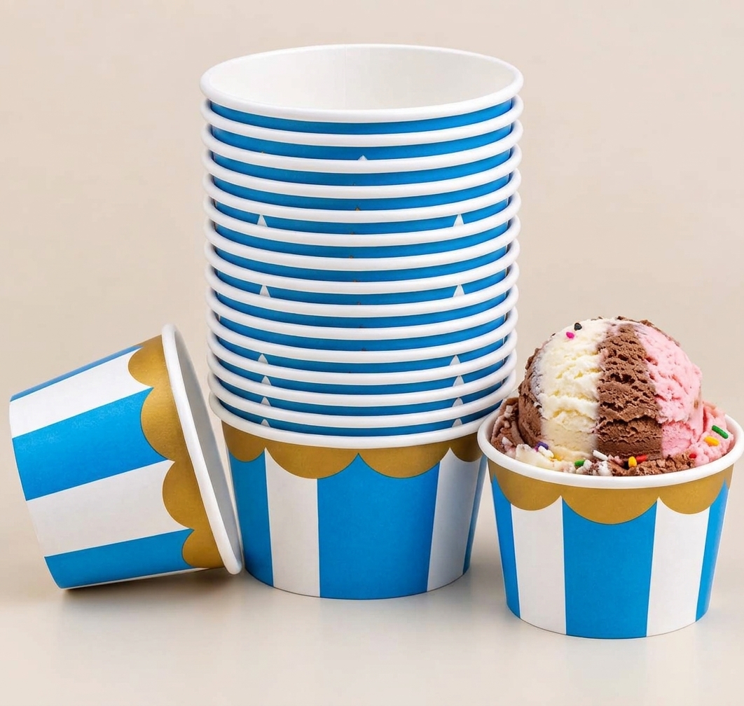 Pan Ice Cream Cup 4oz Printed