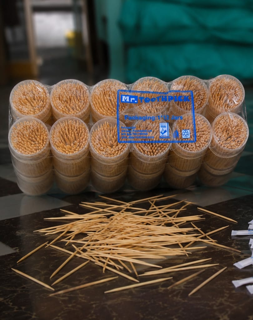 Mr. Toothpick Jar