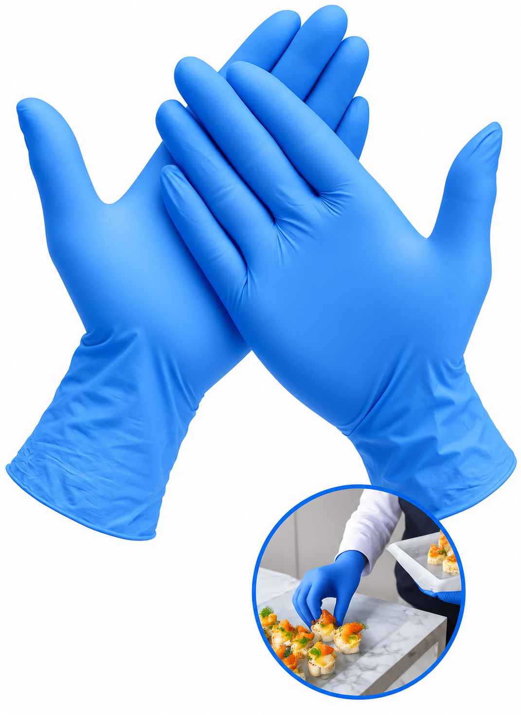 Moonray Nitrile Blue Gloves