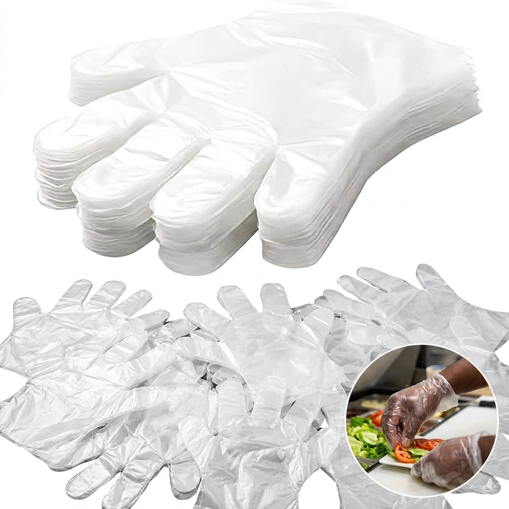 Midatex Disposable Clear Gloves