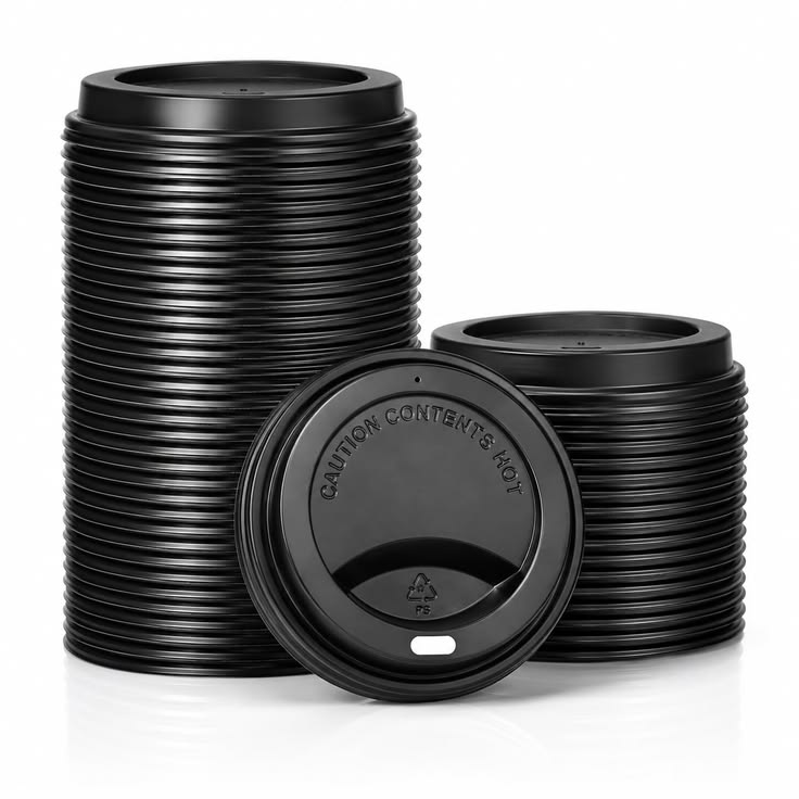 Eco Hapa 8oz Black Lids