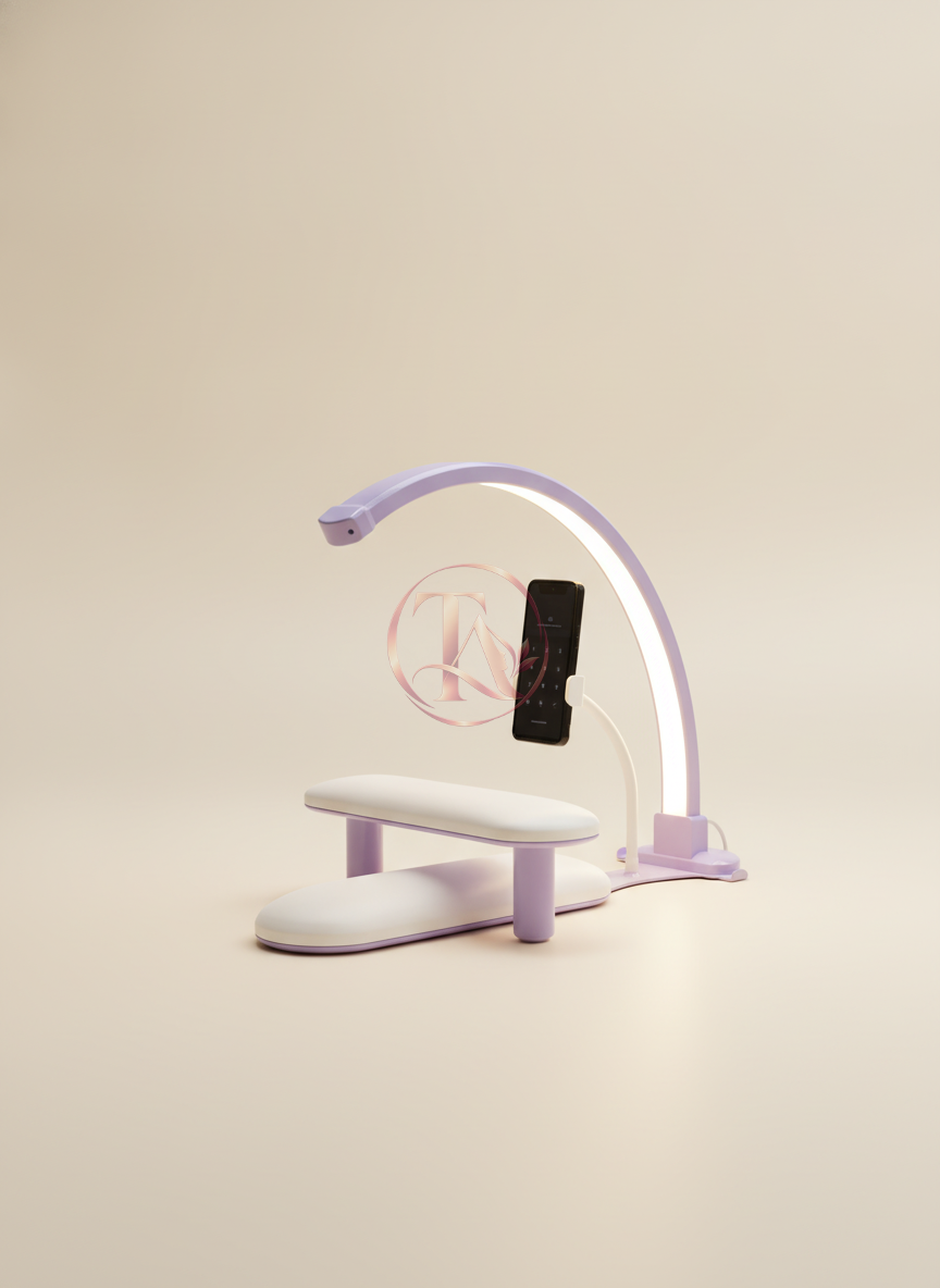 nails moonlight with armrest and phone holder