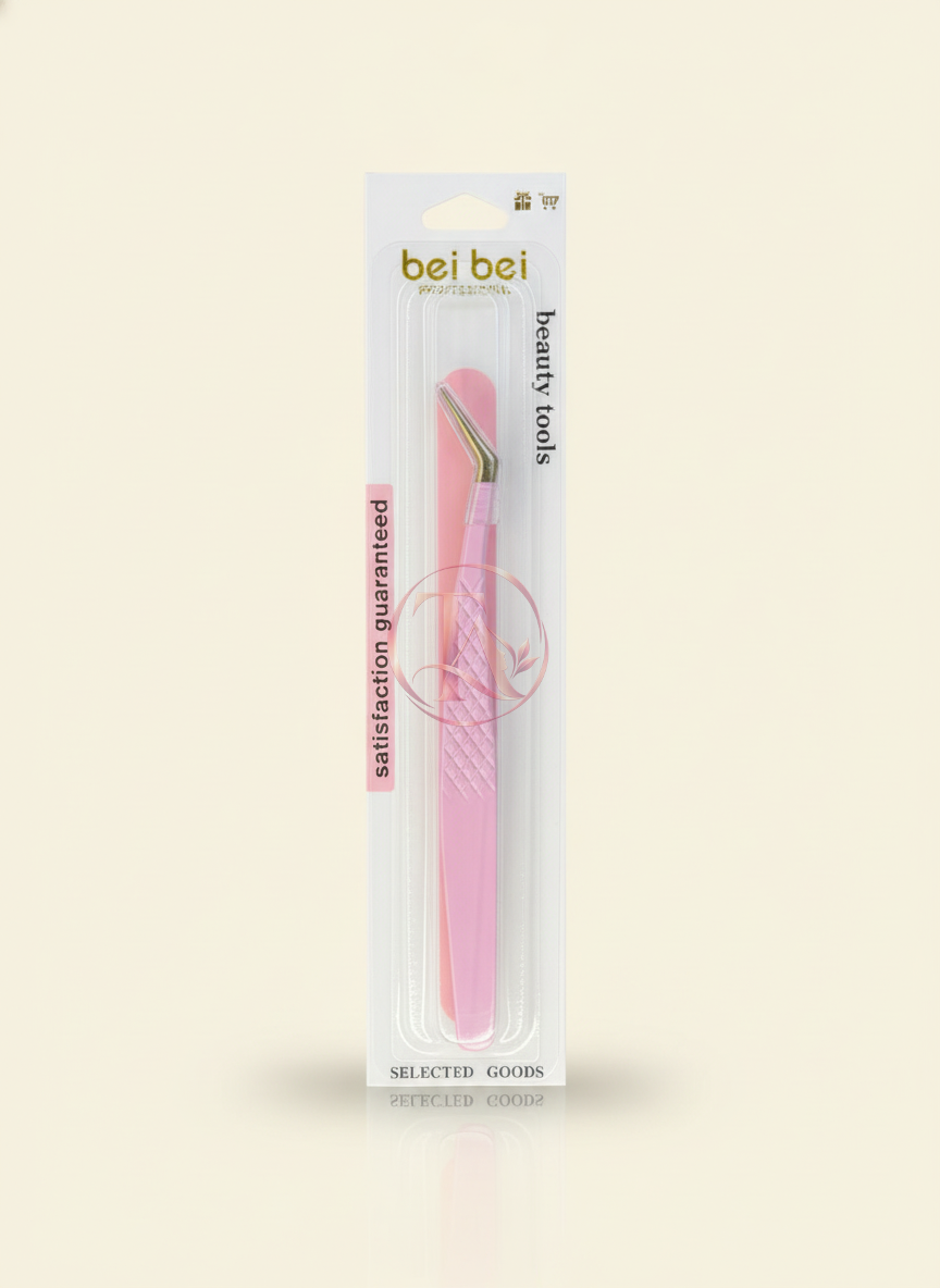 CURVED TWEEZER PINK