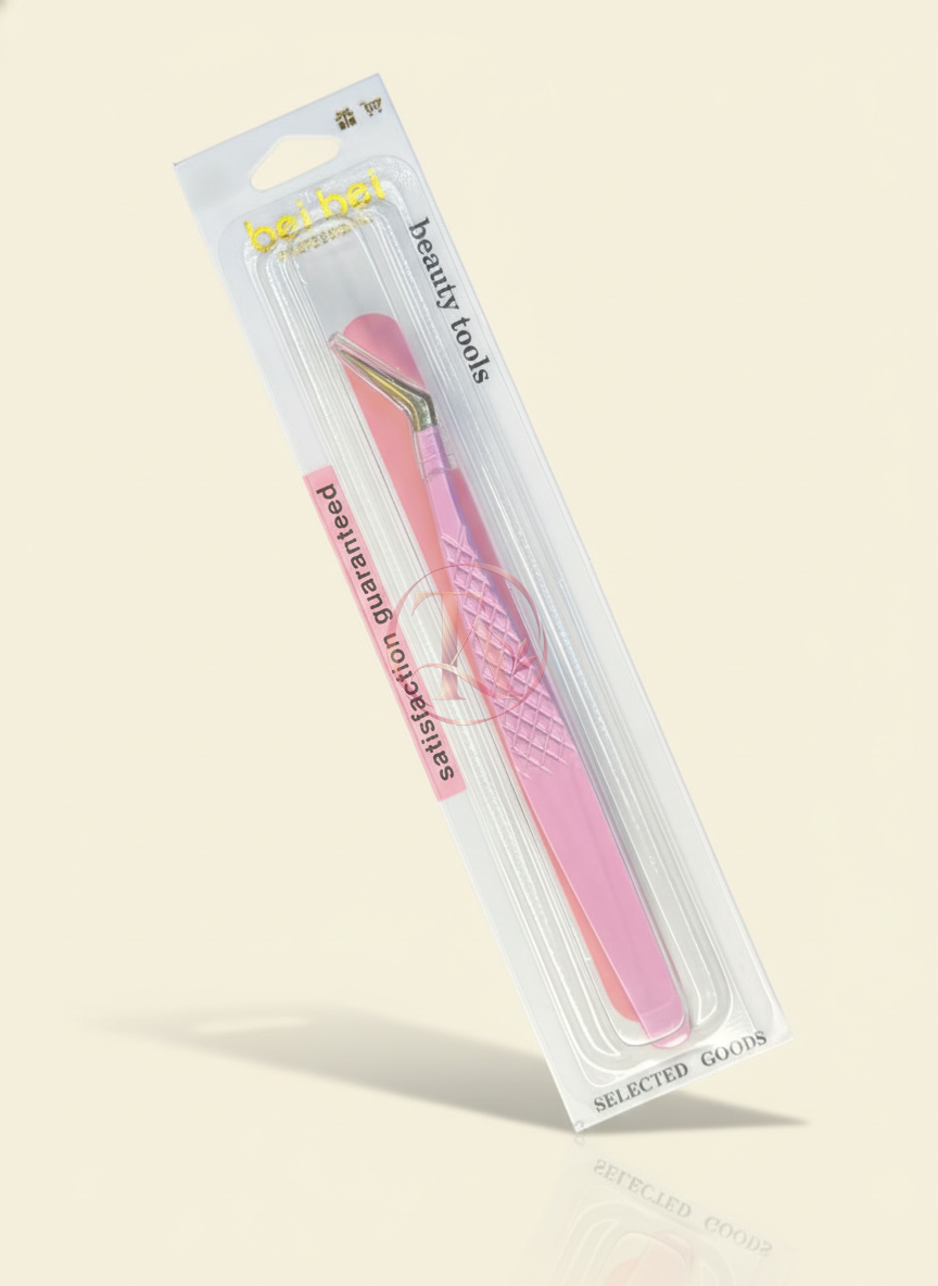 CURVED TWEEZER PINK