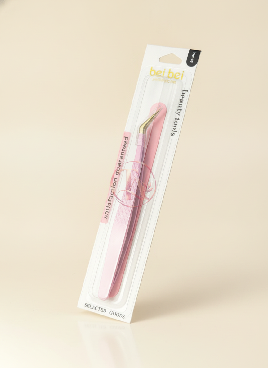 CURVED TWEEZER PINK