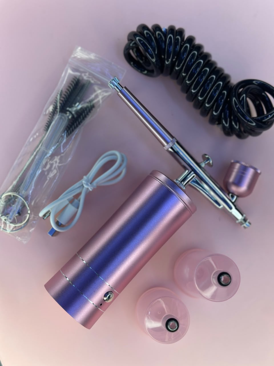AIR BRUSH WITH CLEANING BRUSHES AND EXTENSION