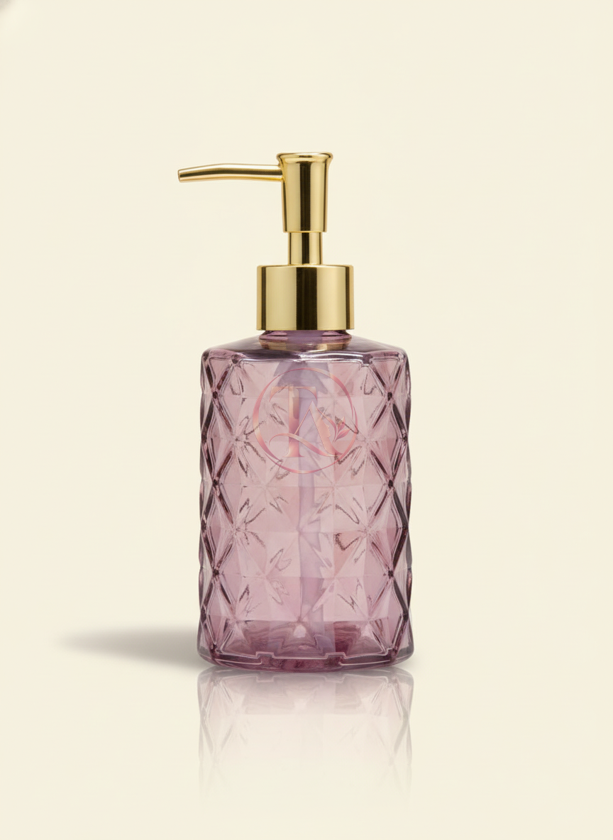showergel glass bottle