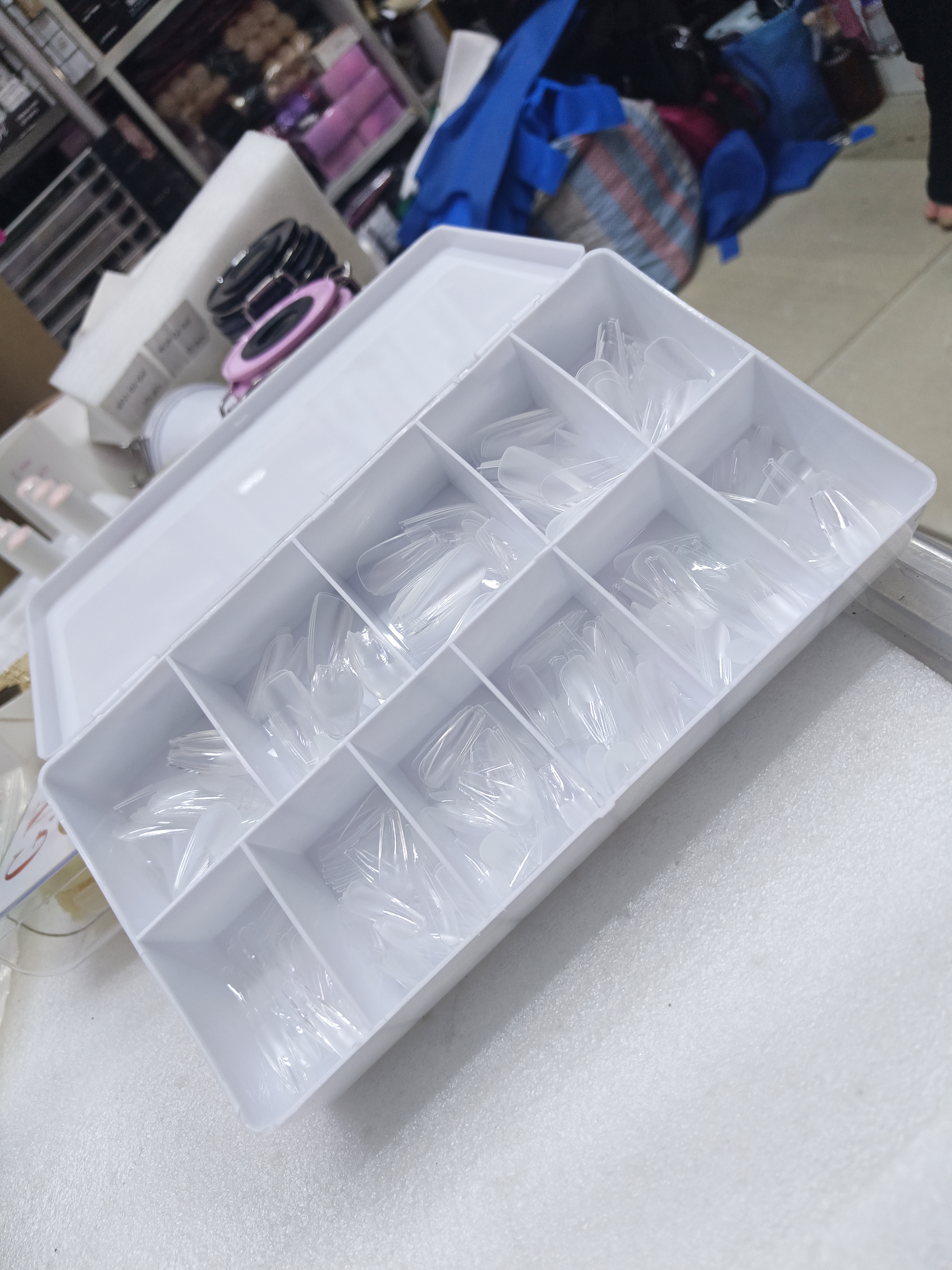 SOFT GEL TIPS , LONG COFFIN
