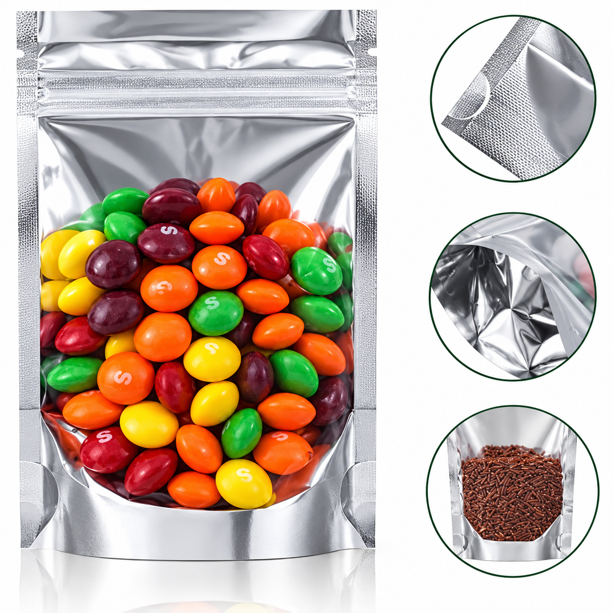Midatex Ziplock 18*26 Silver