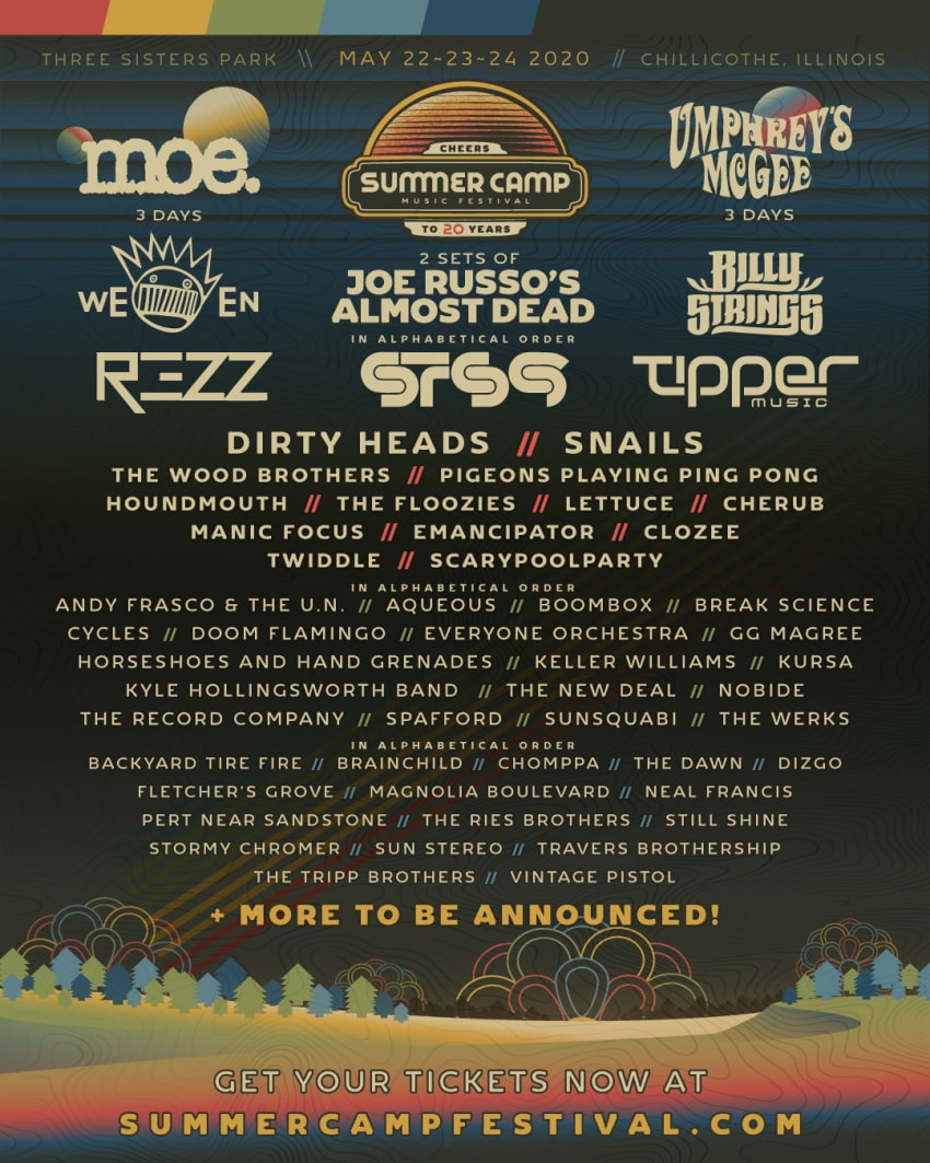 Summer Camp Music Festival Lineup 2020