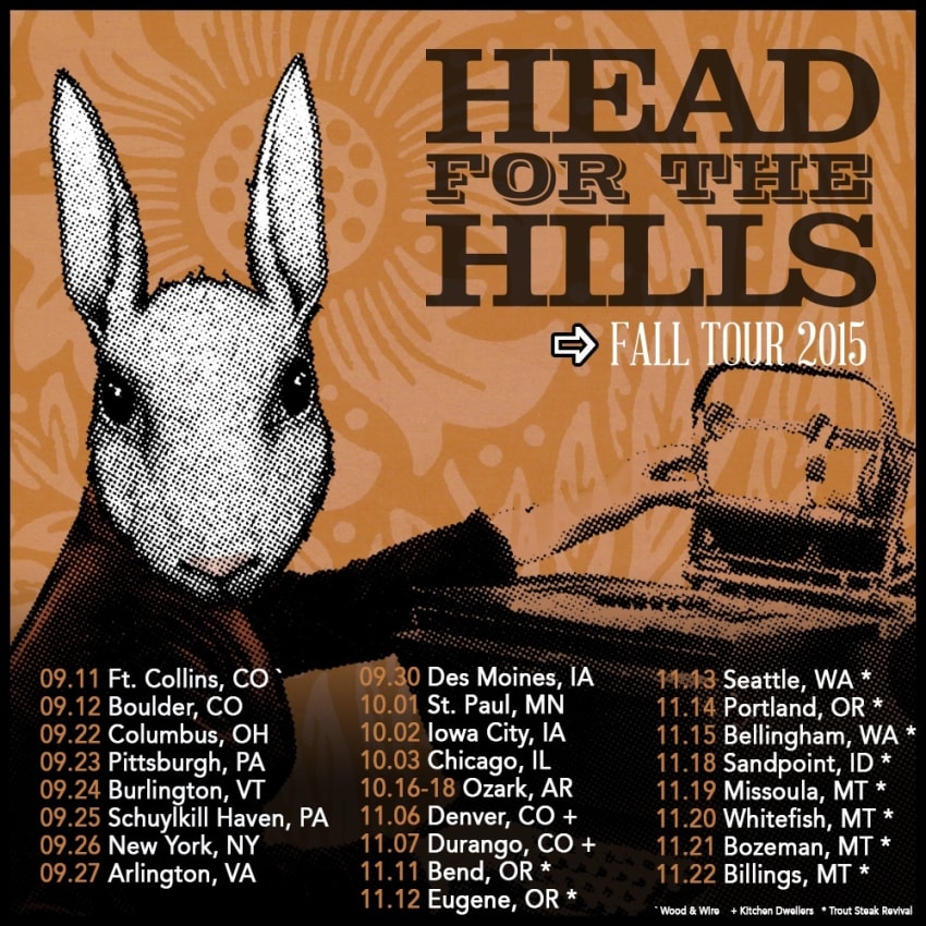 Head For The Hills Fall Tour 2015 Poster