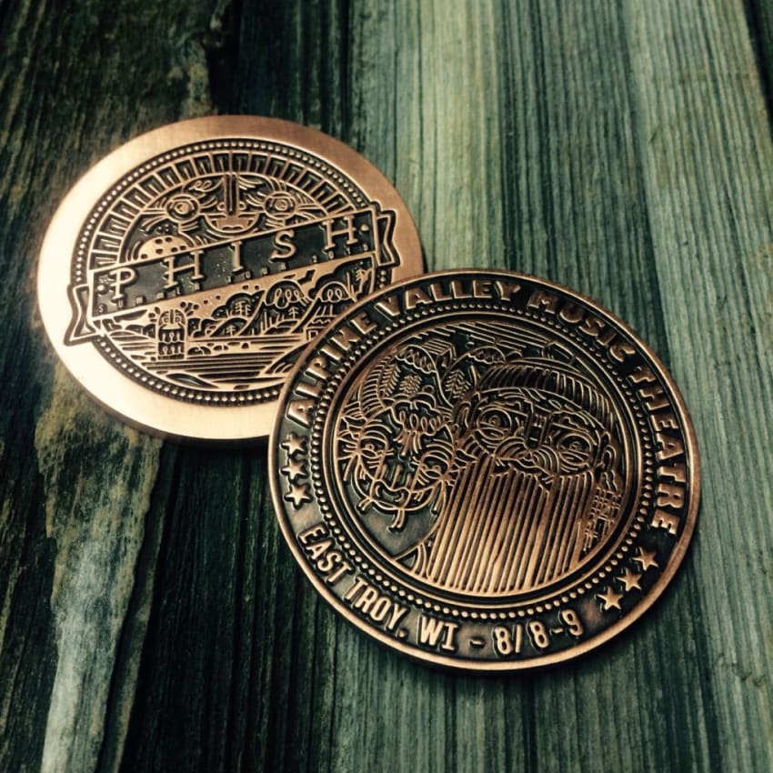 Phish Alpine Valley Coins 2015