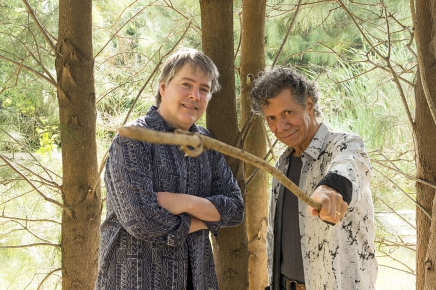 Bela Fleck and Chick Corea press image for tour and live album