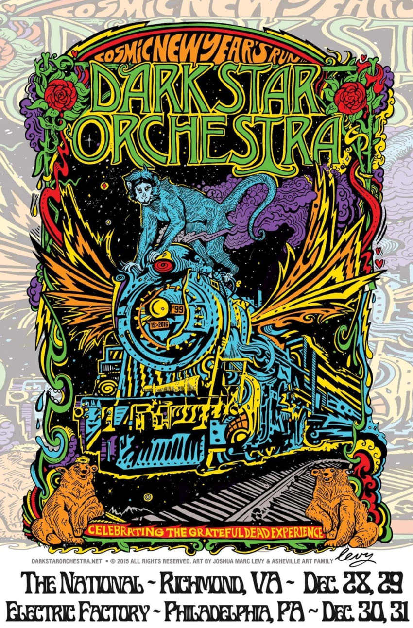 Dark Star Orchestra New Year's Eve 2015 Poster