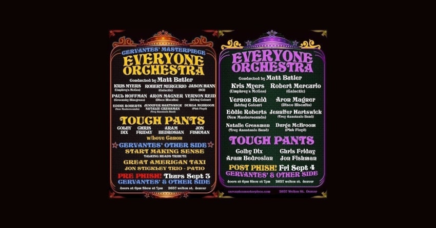 Everyone Orchestra Colorado Phish Pre Post Shows Poster