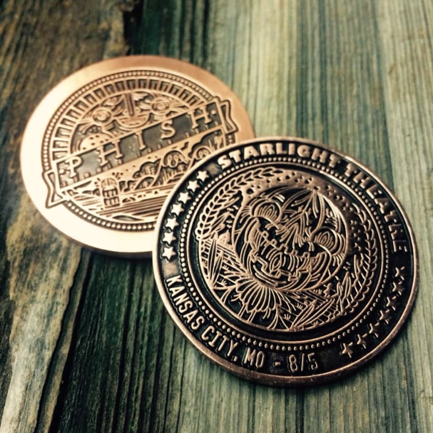 Phish Kansas City 2015 Coins Starlight Theatre