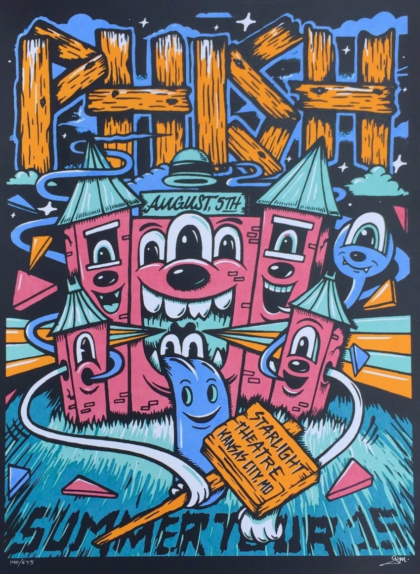 Phish Kansas City 2015 Poster Starlight Theatre