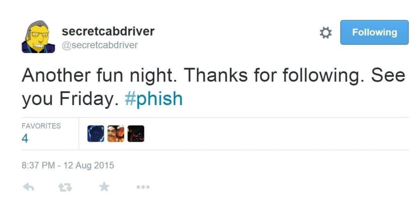 @secretcabdriver Follow Friday