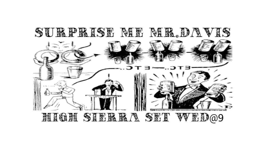 Surprise Me Mr. Davis High Sierra Music Festival Poster HSMF