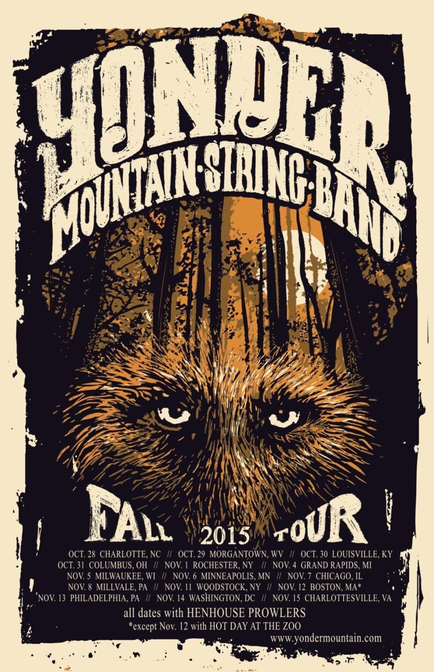 Yonder Mountain String Band Fall Tour Poster