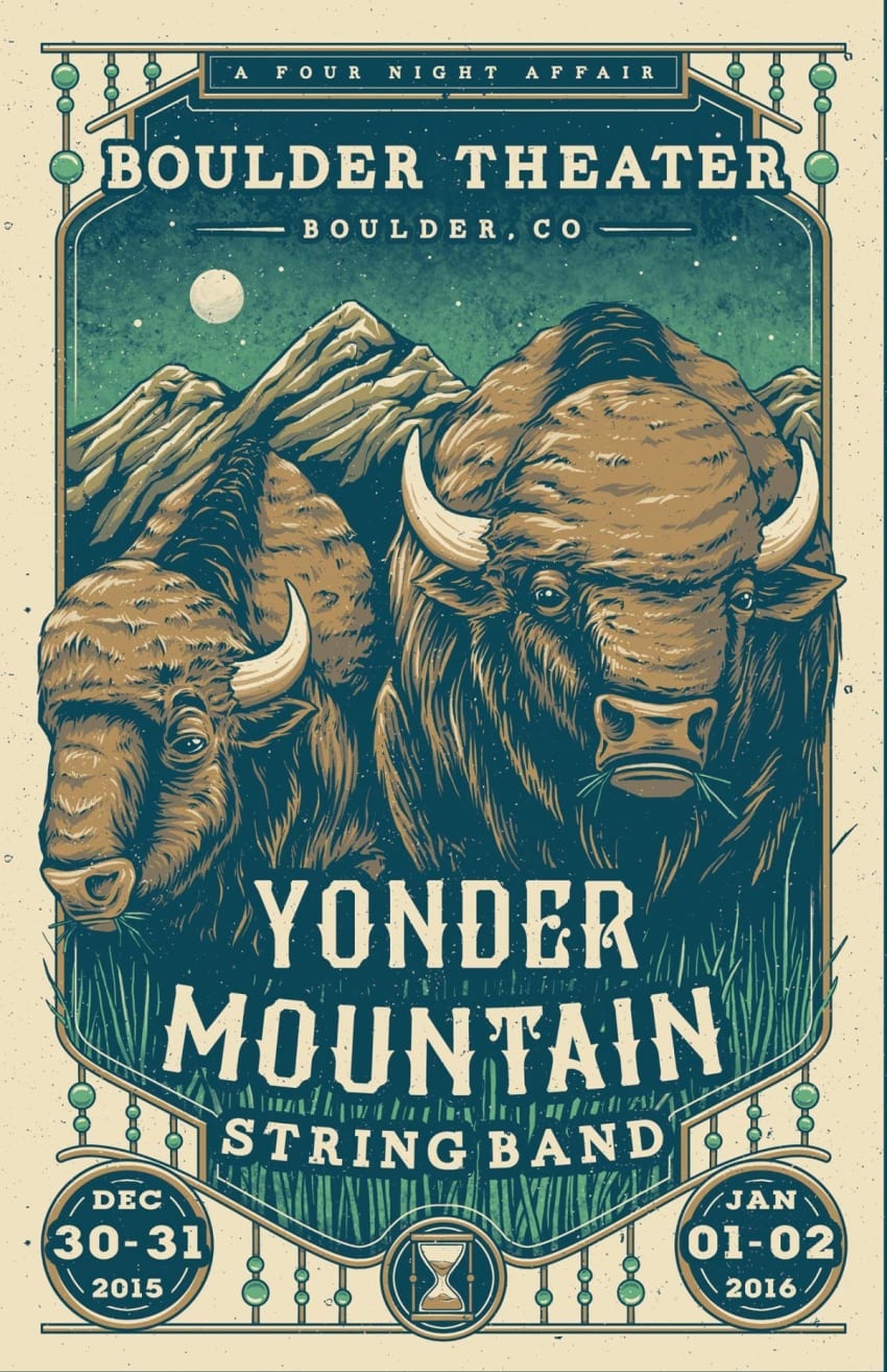 Yonder Mountain String Band New Year's Eve Poster