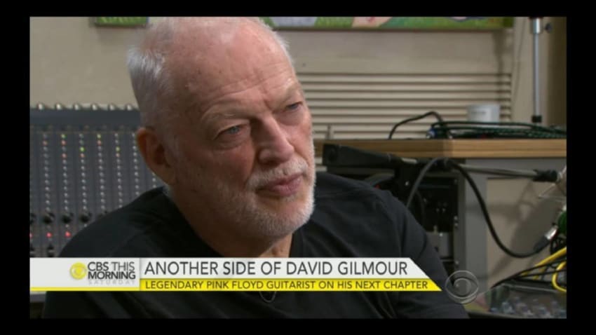 David Gilmour CBS This Morning Screengrab