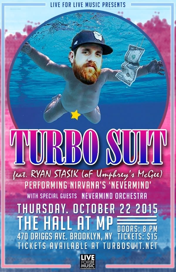Turbo Suit Nevermind Ryan Stasik Concert Poster