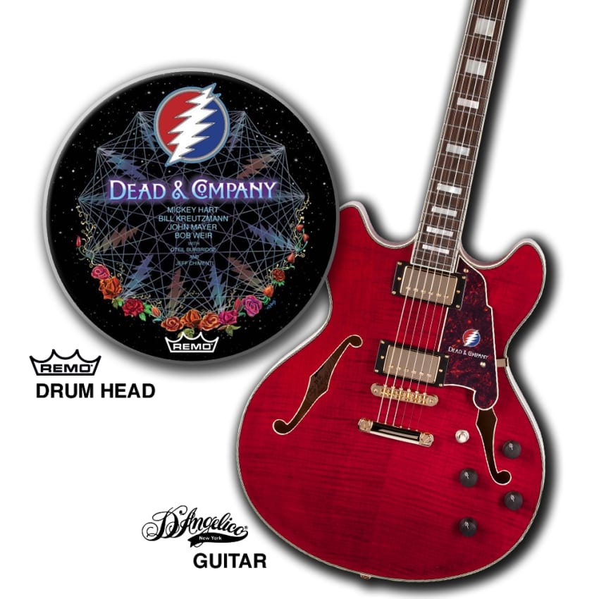 Dead & Company Headcount Guitar Drum Head