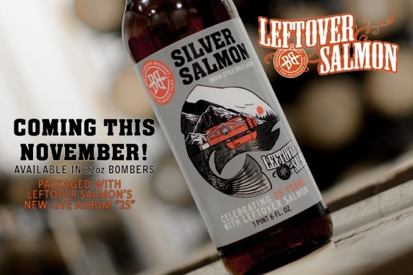 Leftover Salmon Breckenridge Brewery Silver Salmon IPL Poster