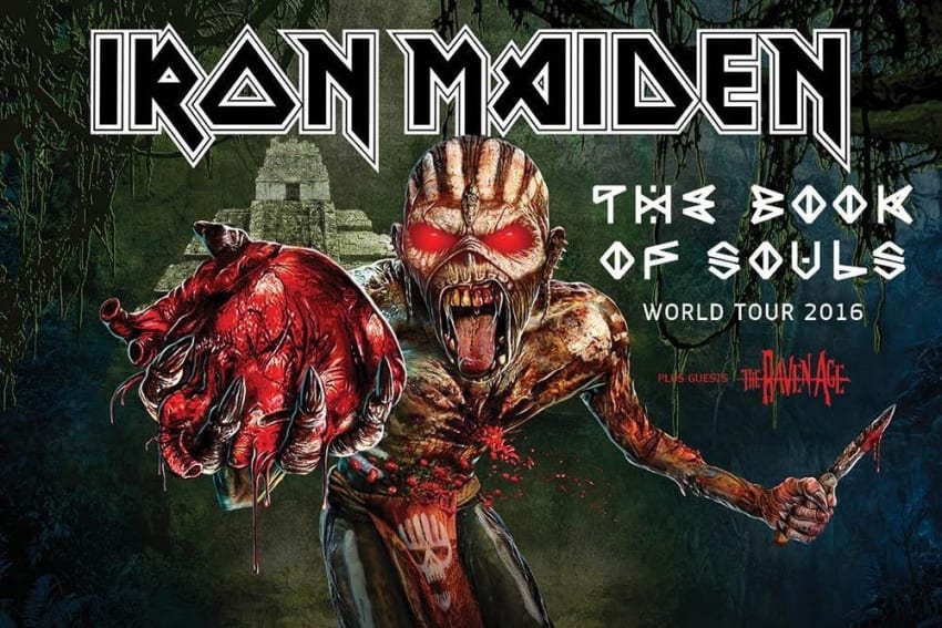 Iron Maiden Book Of Souls Tour Poster