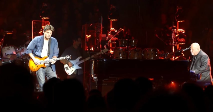 John Mayer Billy Joel MSG Screengrab