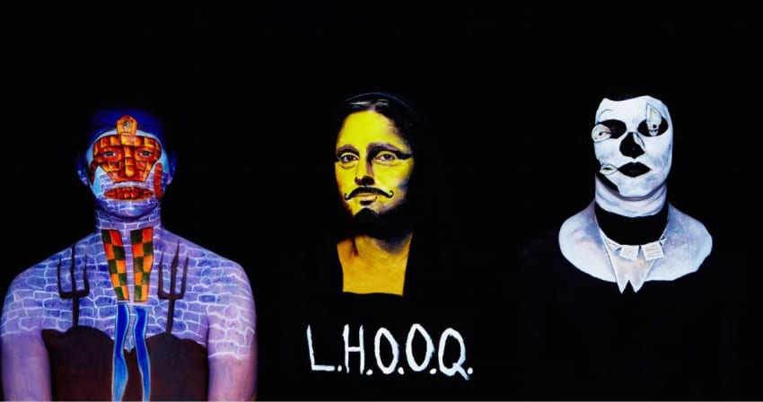 Animal Collective Painting With Album Cover Crop