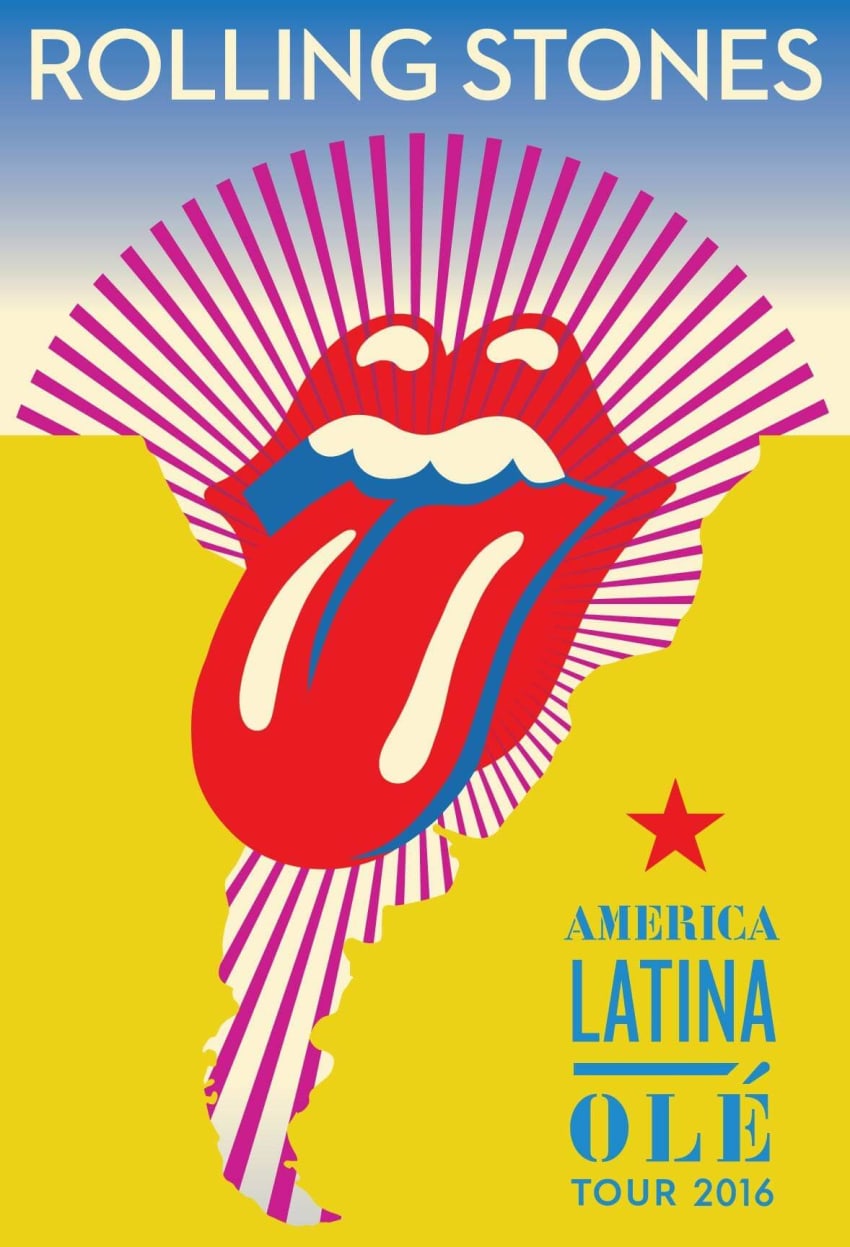 Rolling Stones America Latina Olé Tour Poster