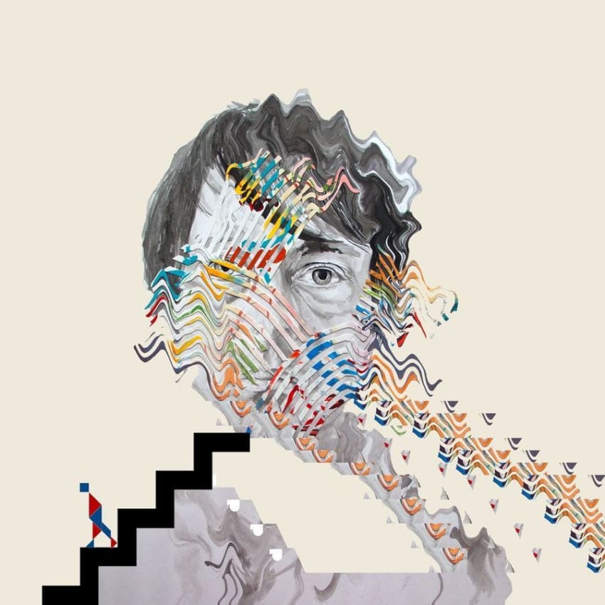 Panda Bear Painting With Album Cover
