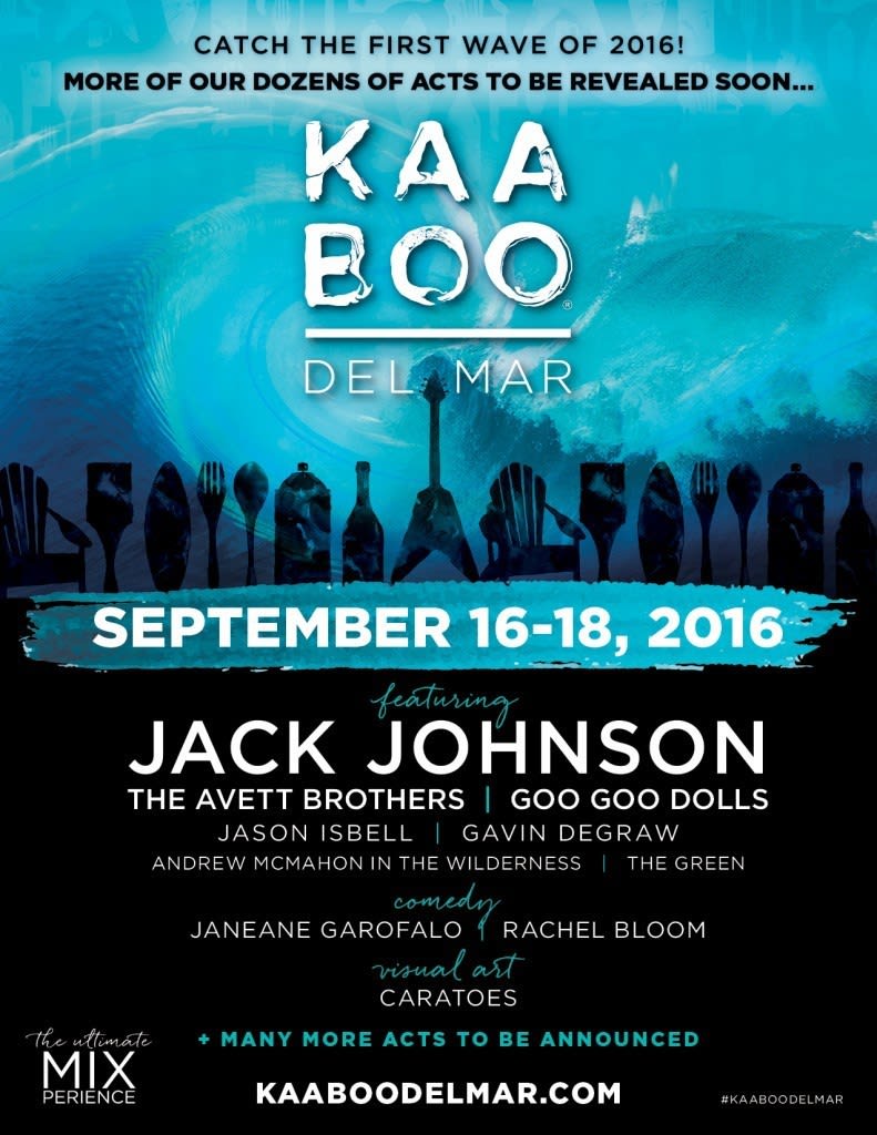 2016 KAABOO First Wave Poster