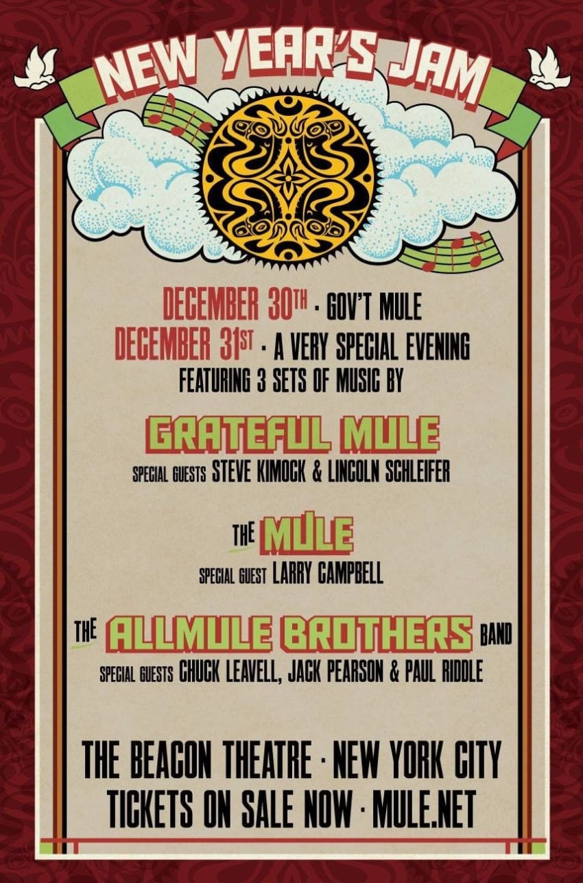 Gov't Mule NYE 2015 Poster