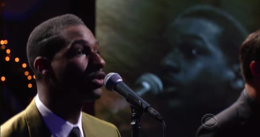 Leon Bridges The Late Show With Stephen Colbert Screengrab Crop