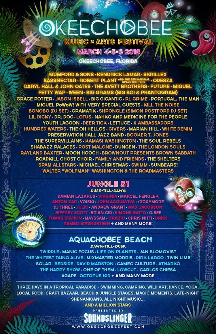 Okeechobee Music & Arts Festival Announces Daily Schedules