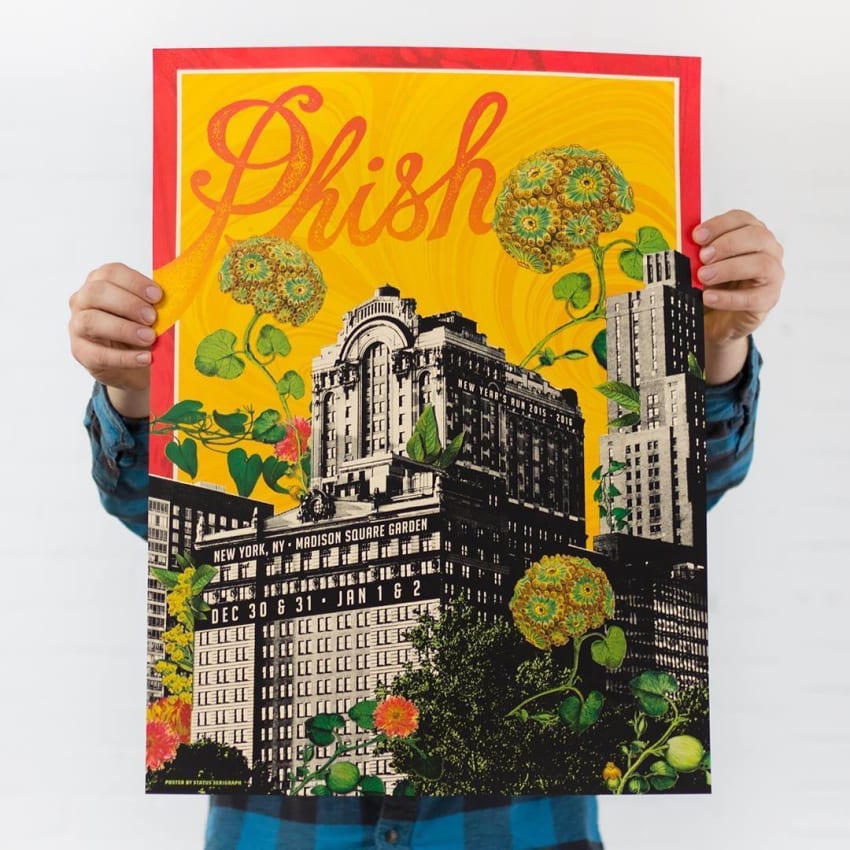 Phish MSG NYE Poster 3 Status Serigraph